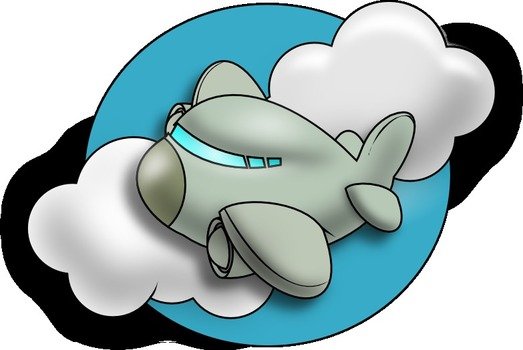 Private Jet This Cartoon Airplane