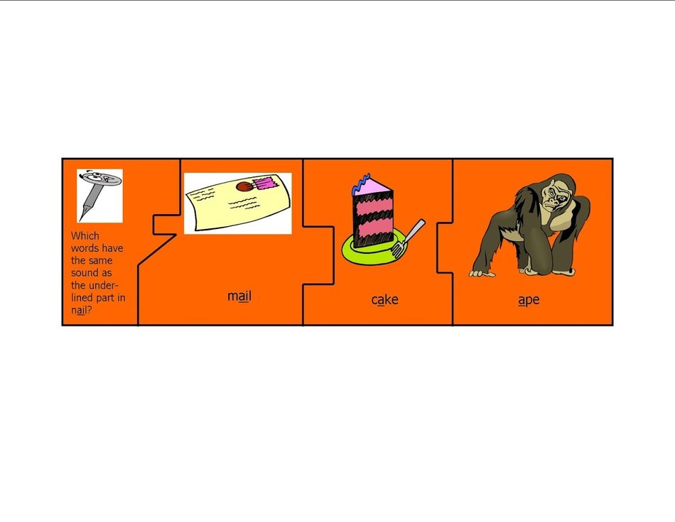 Long Vowel Sound Puzzle