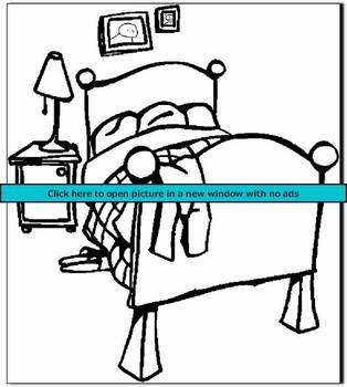 Bedroom Cupboard Colouring Pages Page 2