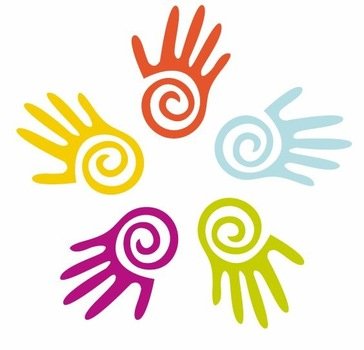 Hand Print Clip Art In A Circle Vectorhandprintsjpg