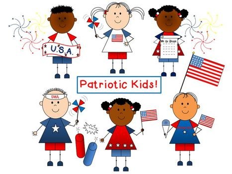 Kids Show And Tell Patriotic Six