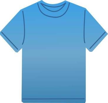 Clipart of the blue t-shirt