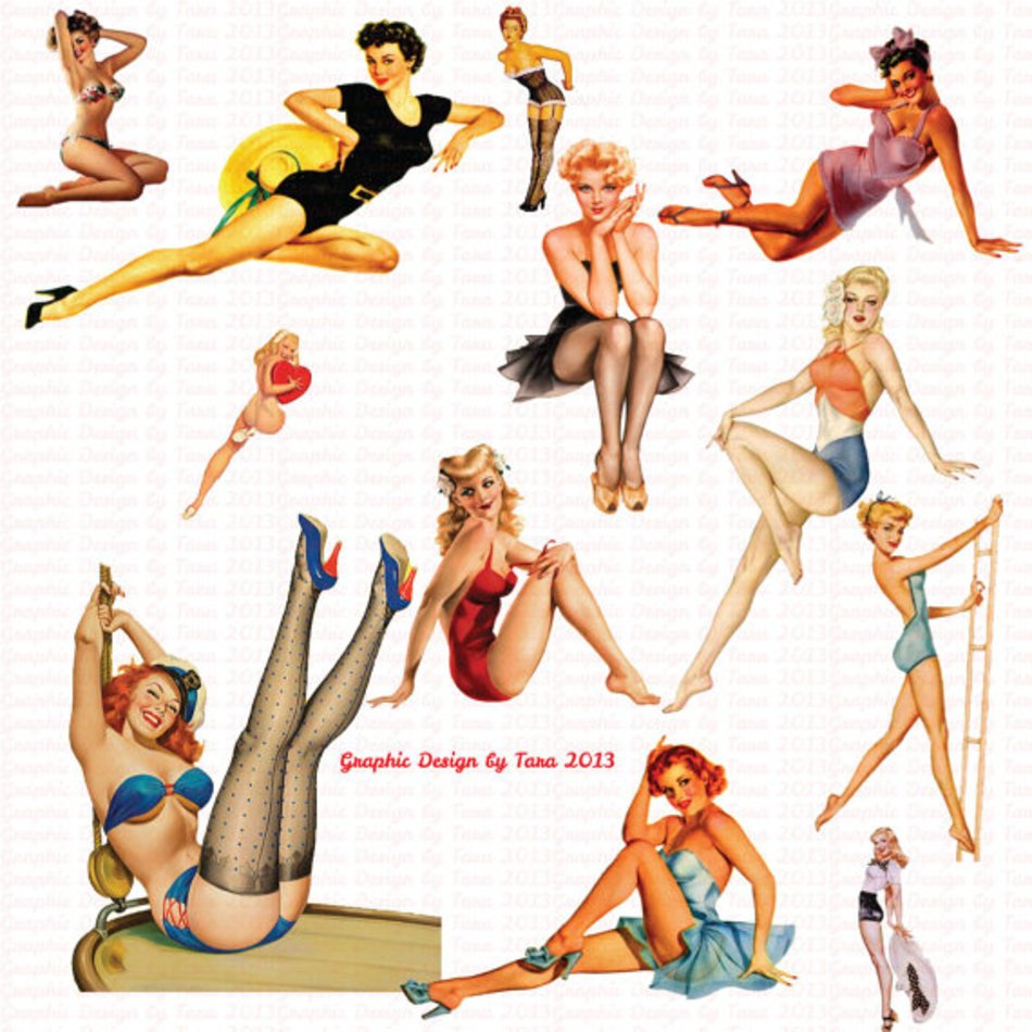 Pin Up For Personal And Commercial By Graphicdesignbytara