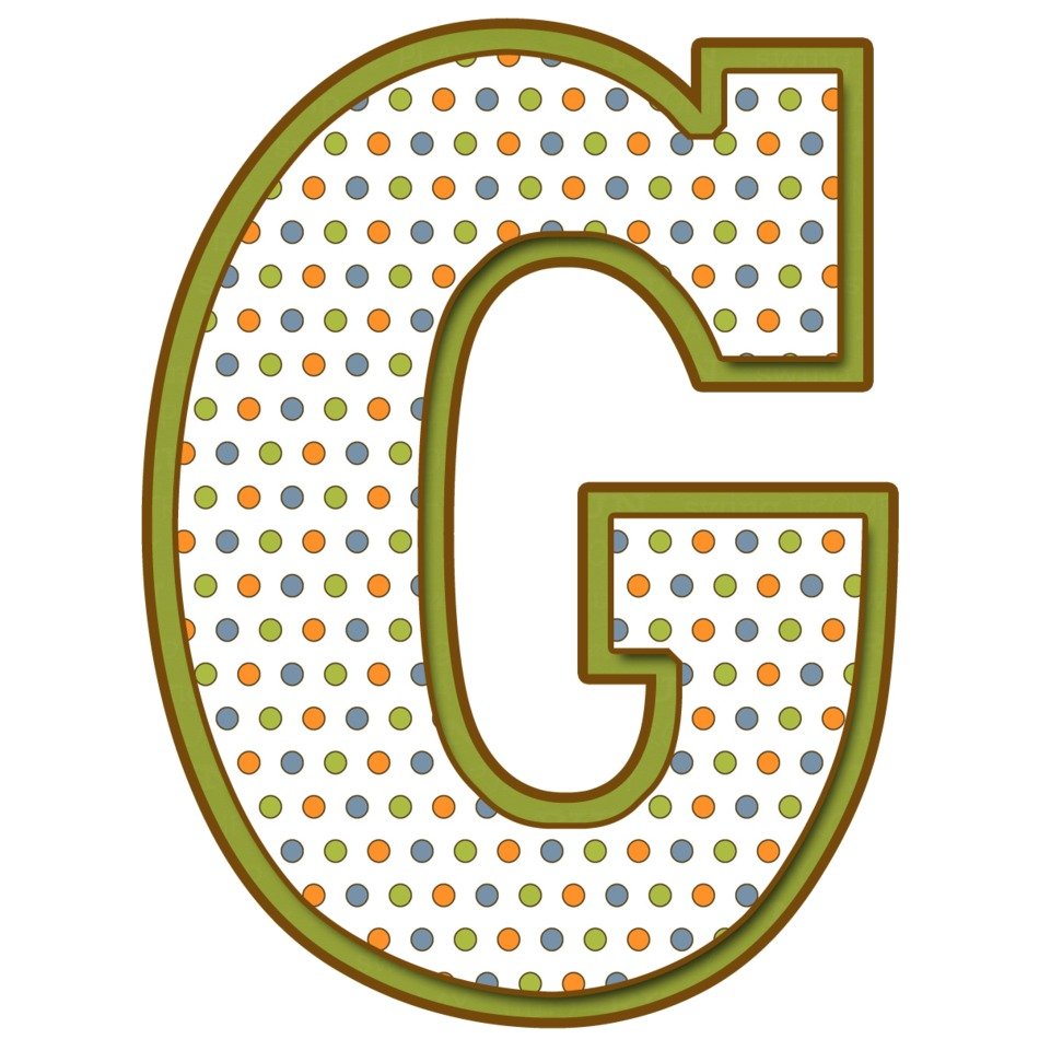 clipart of the g letter