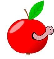 Apple Worm drawing