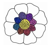 nice flower drawing