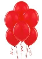 red balloons on a white background