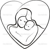 Mother Daughter Symbols Tattoos And Child Concept Stock