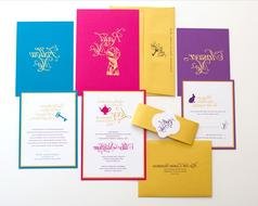 greeting cards in different colors
