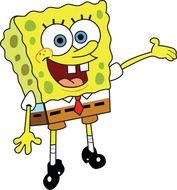 happy Sponge bob, drawing