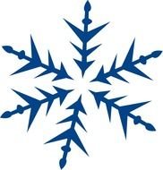 Com weather snow snowflakes snowflake Large Blue Spikepnghtml