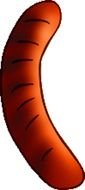sausage as a picture for clipart