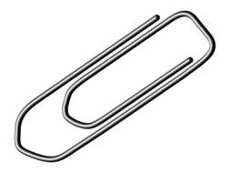 clipart of metal clip on a black background