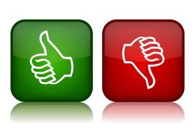 icons of like and dislike