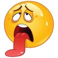 Exhausted Facebook Smiley Symbols And Chat Emoticons