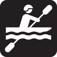 Kayaking Black At Clkercom Vector Online Royalty N2