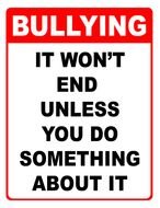 sign to resist bullies