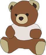 soft toy, bear, drawing
