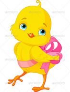Cute Baby Chick Free clipart