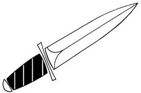 sword, black and white drawing