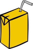 yellow juice box