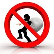 Clip Art of the no stealing sign