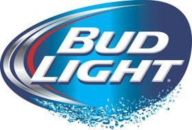 blue logo of Bud Light
