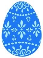 blue Easter Eggs drawing