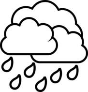 Weather Storm Rain At Clkercom Vector Online