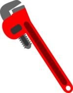 Steel wrench clipart