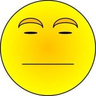 sleeping yellow smiley on a white background