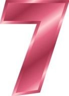 Number 7 as a picture for clipart