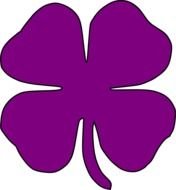 Purple Shamrock At Clkercom Vector Online