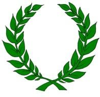 green Laurel Wreath, drawing