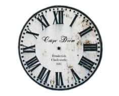 Painted Clock Black drawing