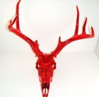 red deer toy head