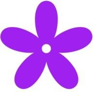 purple flower as a graphic image