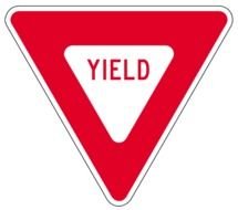 yield Road Signs drawing