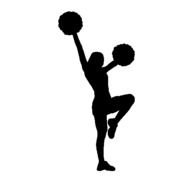 Cheerleading Silhouette C Team Squad