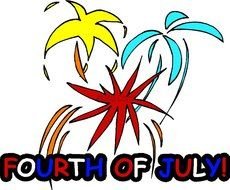 4th Of July, colorful Banner