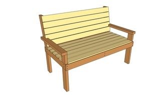 wooden bench as a picture for clipart