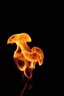 clipart of the fire in a dark