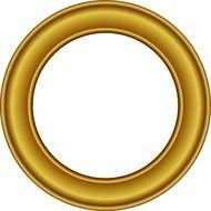 Gold circle clipart