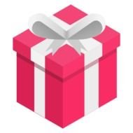 Pink Gift Ribbon Png Box Icon