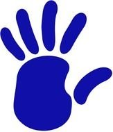 Left Hand Red Blue Green Vector Online
