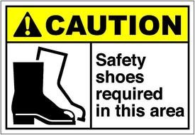 Cauth259 Safety Shoes Required In This Areaeps