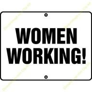 Women Working Sign