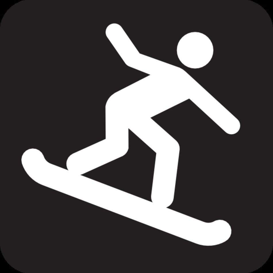 Snow Boarding Black At Clkercom Vector Online