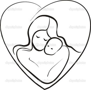 Mother Daughter Symbols Tattoos And Child Concept Stock