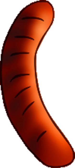 sausage as a picture for clipart